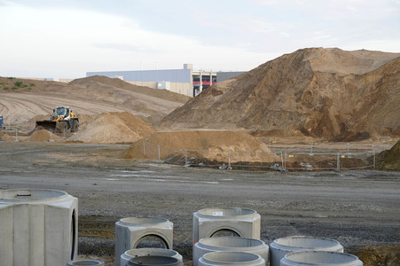 Baustelle der Tesla Gigafactory 4 in Grünheide