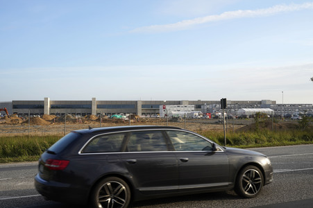 Baustelle der Tesla Gigafactory 4 in Grünheide