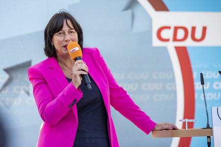 CDU-Wahlkampfveranstaltung mit Armin Laschet in Erfurt