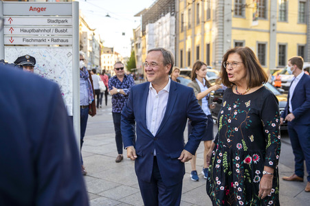 CDU-Wahlkampfveranstaltung mit Armin Laschet in Erfurt