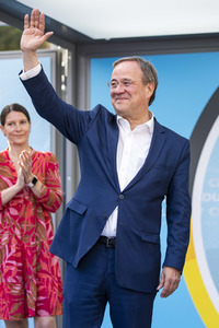 CDU-Wahlkampfveranstaltung mit Armin Laschet in Erfurt