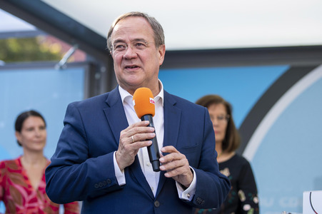 CDU-Wahlkampfveranstaltung mit Armin Laschet in Erfurt