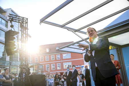 CDU-Wahlkampfveranstaltung mit Armin Laschet in Erfurt