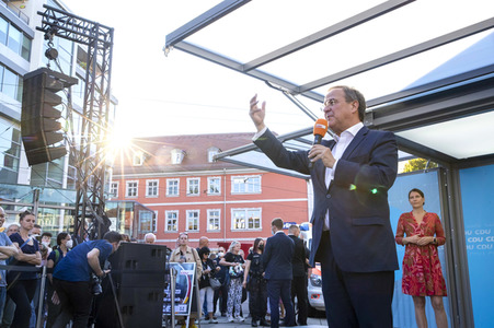 CDU-Wahlkampfveranstaltung mit Armin Laschet in Erfurt
