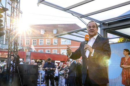 CDU-Wahlkampfveranstaltung mit Armin Laschet in Erfurt