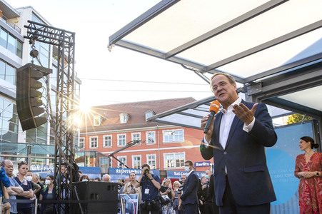 CDU-Wahlkampfveranstaltung mit Armin Laschet in Erfurt
