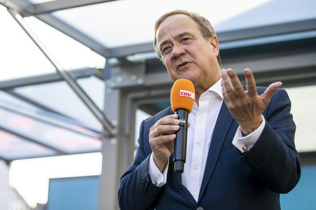 CDU-Wahlkampfveranstaltung mit Armin Laschet in Erfurt