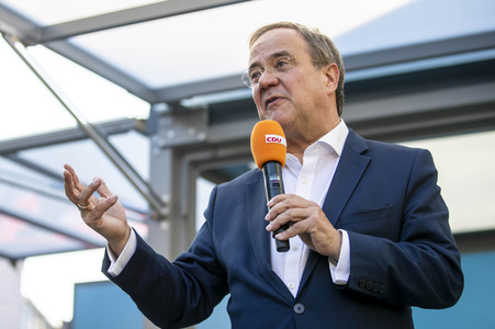 CDU-Wahlkampfveranstaltung mit Armin Laschet in Erfurt