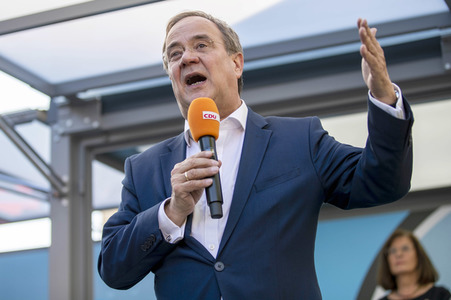 CDU-Wahlkampfveranstaltung mit Armin Laschet in Erfurt