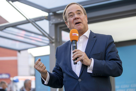 CDU-Wahlkampfveranstaltung mit Armin Laschet in Erfurt