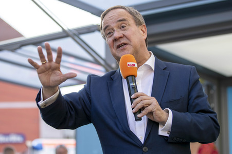 CDU-Wahlkampfveranstaltung mit Armin Laschet in Erfurt