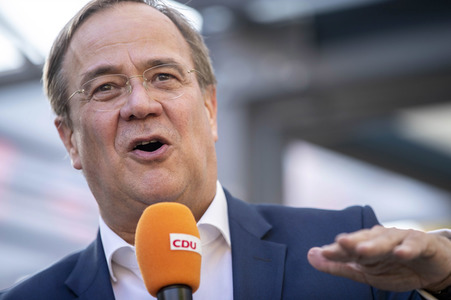 CDU-Wahlkampfveranstaltung mit Armin Laschet in Erfurt