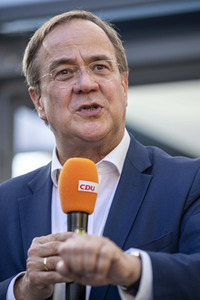 CDU-Wahlkampfveranstaltung mit Armin Laschet in Erfurt