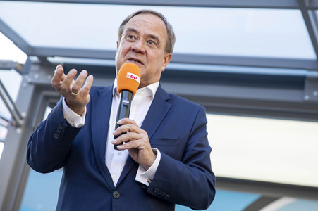 CDU-Wahlkampfveranstaltung mit Armin Laschet in Erfurt