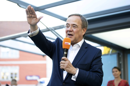 CDU-Wahlkampfveranstaltung mit Armin Laschet in Erfurt