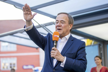 CDU-Wahlkampfveranstaltung mit Armin Laschet in Erfurt