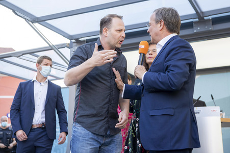 CDU-Wahlkampfveranstaltung mit Armin Laschet in Erfurt