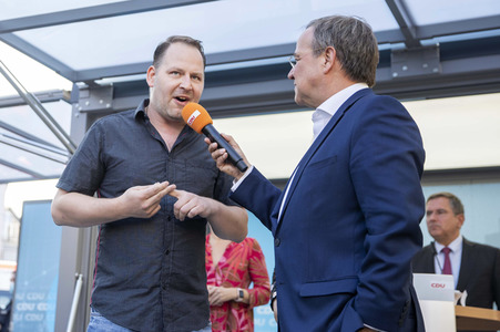 CDU-Wahlkampfveranstaltung mit Armin Laschet in Erfurt