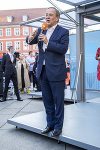CDU-Wahlkampfveranstaltung mit Armin Laschet in Erfurt