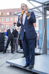 CDU-Wahlkampfveranstaltung mit Armin Laschet in Erfurt