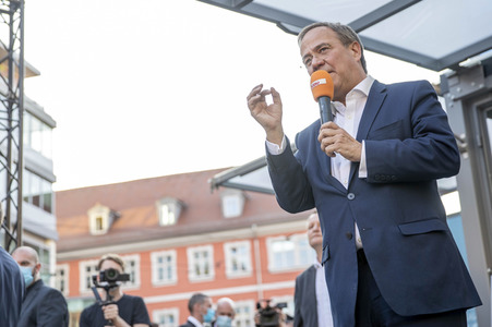 CDU-Wahlkampfveranstaltung mit Armin Laschet in Erfurt
