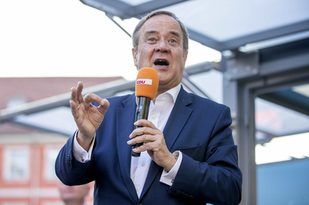 CDU-Wahlkampfveranstaltung mit Armin Laschet in Erfurt