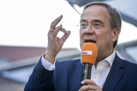 CDU-Wahlkampfveranstaltung mit Armin Laschet in Erfurt
