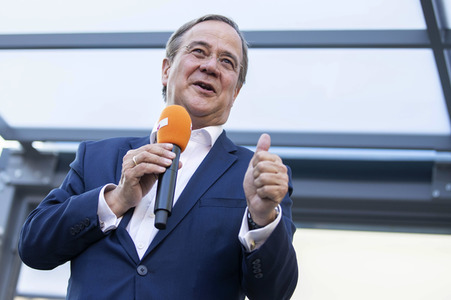 CDU-Wahlkampfveranstaltung mit Armin Laschet in Erfurt