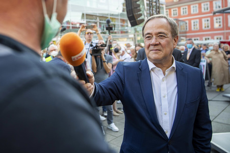CDU-Wahlkampfveranstaltung mit Armin Laschet in Erfurt