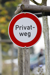 Symbolfoto Privatweg