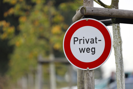 Symbolfoto Privatweg