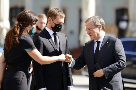 Trauerstaatsakt zu Ehren von Kurt Biedenkopf in Dresden