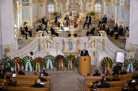 Trauerstaatsakt zu Ehren von Kurt Biedenkopf in Dresden