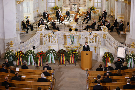 Trauerstaatsakt zu Ehren von Kurt Biedenkopf in Dresden