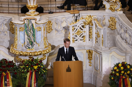 Trauerstaatsakt zu Ehren von Kurt Biedenkopf in Dresden