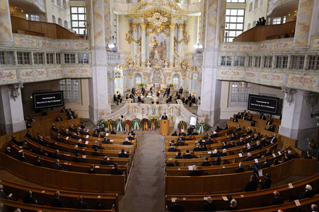 Trauerstaatsakt zu Ehren von Kurt Biedenkopf in Dresden