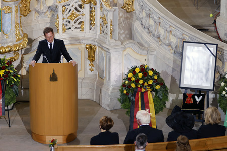 Trauerstaatsakt zu Ehren von Kurt Biedenkopf in Dresden