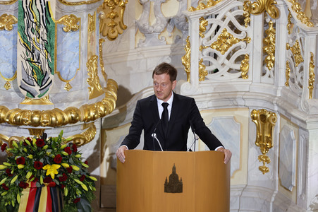 Trauerstaatsakt zu Ehren von Kurt Biedenkopf in Dresden