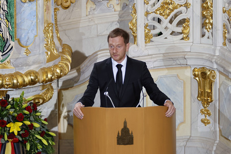 Trauerstaatsakt zu Ehren von Kurt Biedenkopf in Dresden