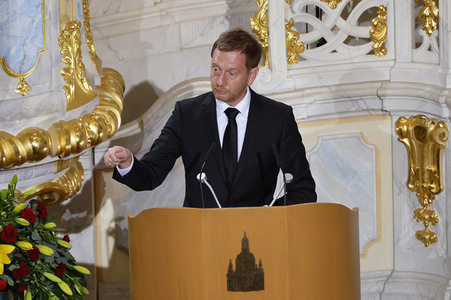 Trauerstaatsakt zu Ehren von Kurt Biedenkopf in Dresden