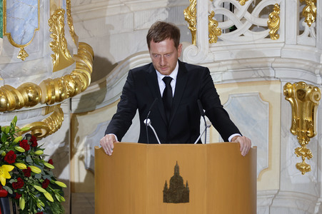 Trauerstaatsakt zu Ehren von Kurt Biedenkopf in Dresden