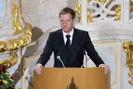 Trauerstaatsakt zu Ehren von Kurt Biedenkopf in Dresden
