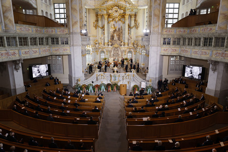 Trauerstaatsakt zu Ehren von Kurt Biedenkopf in Dresden