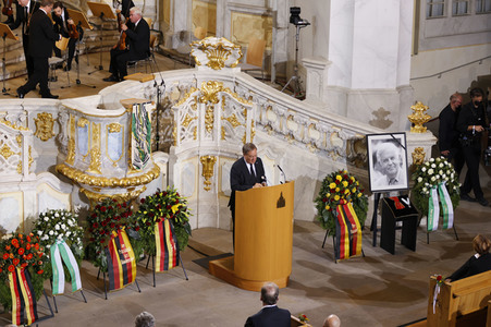 Trauerstaatsakt zu Ehren von Kurt Biedenkopf in Dresden