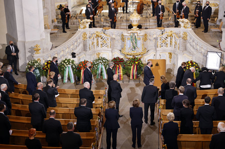 Trauerstaatsakt zu Ehren von Kurt Biedenkopf in Dresden