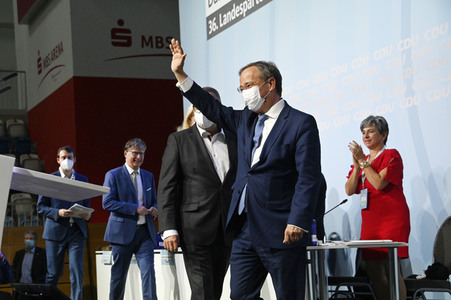 Armin Laschet beim 36. Parteitag der CDU Brandenburg in Potsdam