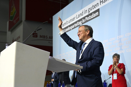 Armin Laschet beim 36. Parteitag der CDU Brandenburg in Potsdam
