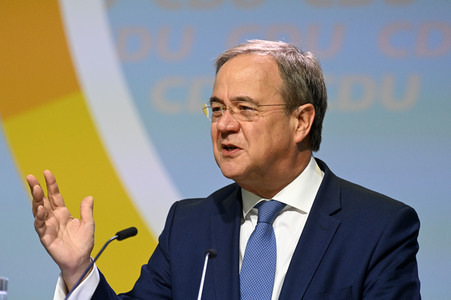 Armin Laschet beim 36. Parteitag der CDU Brandenburg in Potsdam