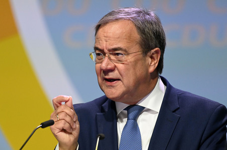 Armin Laschet beim 36. Parteitag der CDU Brandenburg in Potsdam