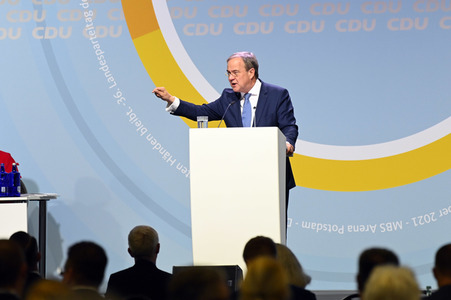 Armin Laschet beim 36. Parteitag der CDU Brandenburg in Potsdam